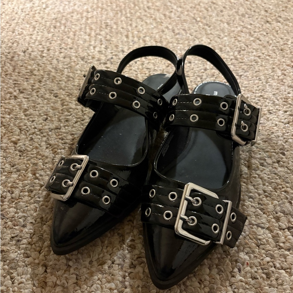 Madden Girl Black Flats